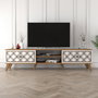 Hanah Home Soporte para TV Nogal y Blanco